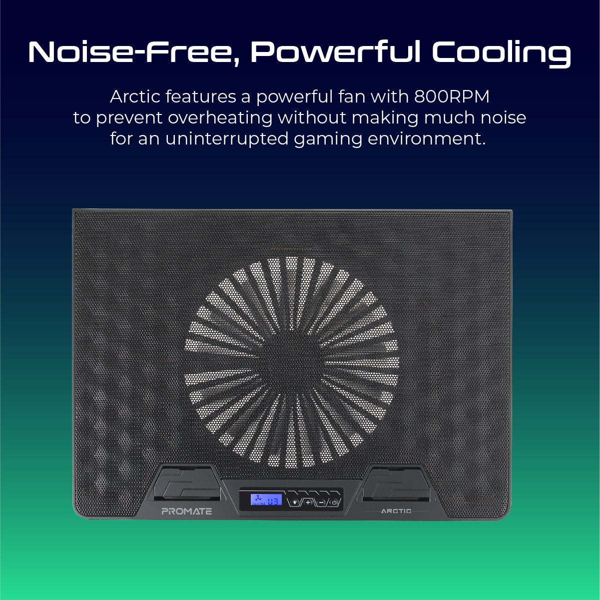 Portable Height Adjustable RGB Gaming Cooling Pad