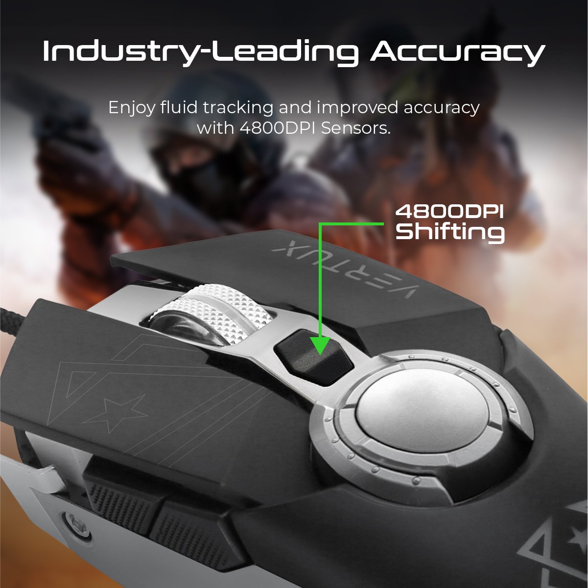 High Accuracy Lag-Free Wired Gaming Mouse