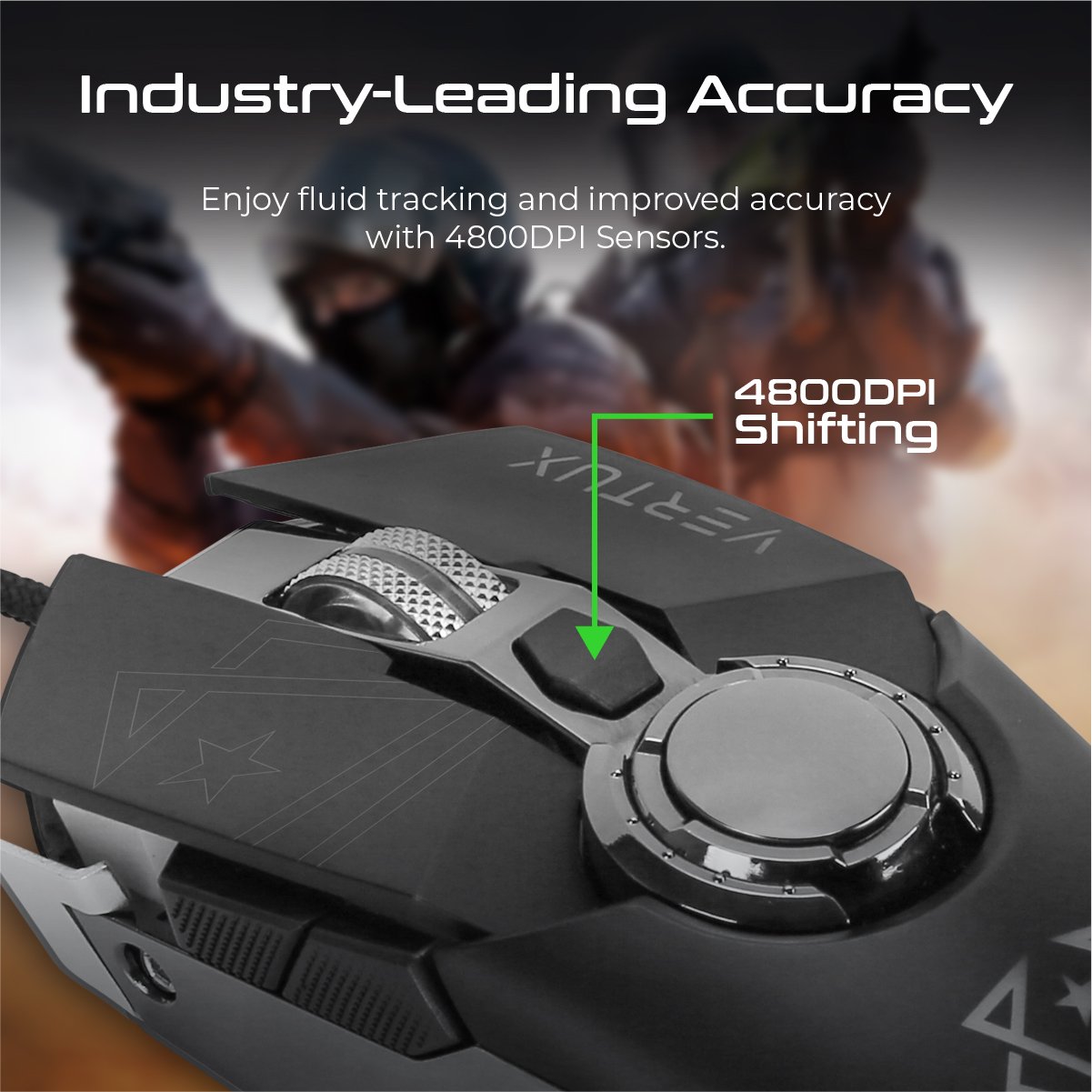 High Accuracy Lag-Free Wired Gaming Mouse