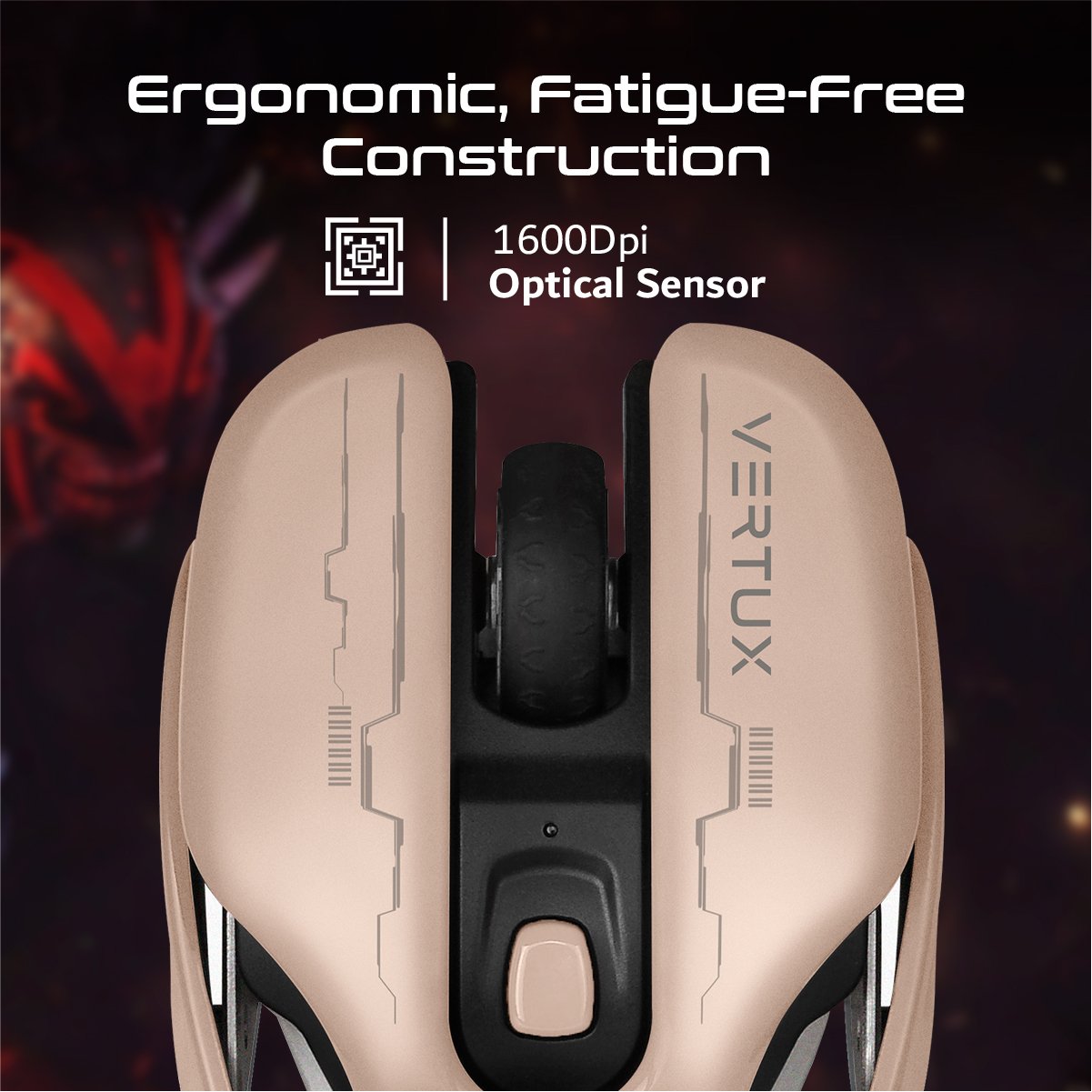 High Performance Ergonomic Wireless Gaming Mouse